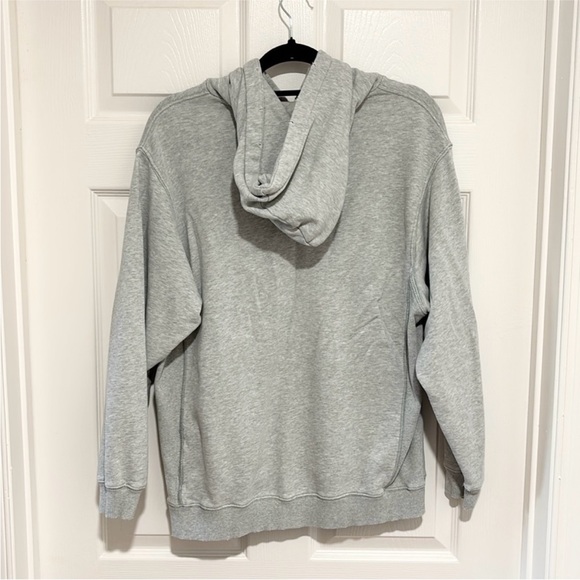 (2) Aerie Oversized Gray & Olive Green Pullover Hoodies Size Small - Picture 6 of 7